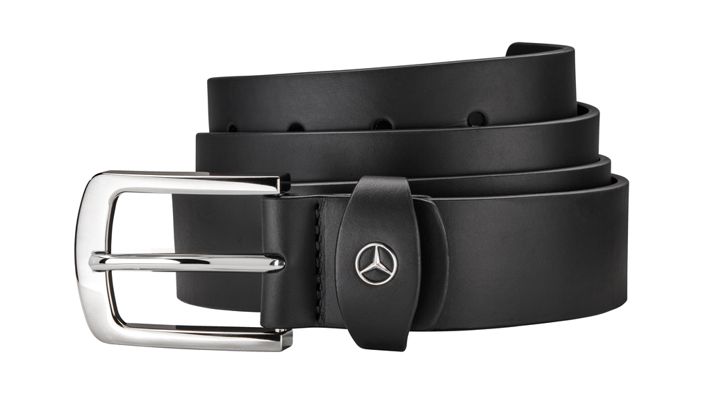 Čierny kožený opasok Mercedes-Benz