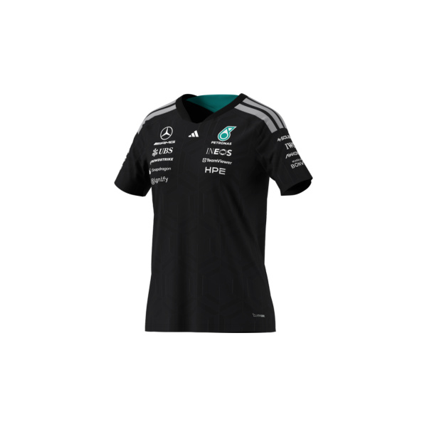 Oficiálne dámske tričko Mercedes-AMG Petronas F1 pre sezónu 2026 - čierne